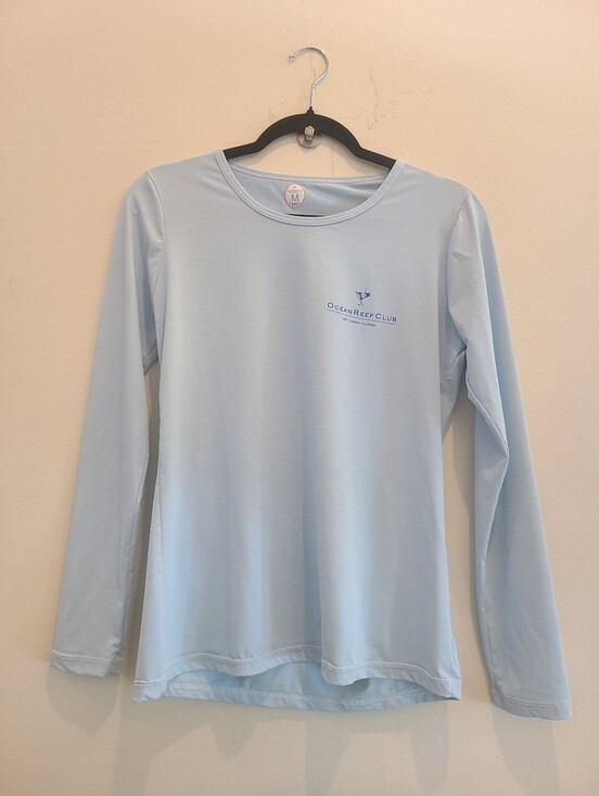 Tops - Ocean Reef Club Light Blue Long Sleeve Performance Tee Sun Shirt